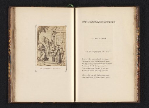 Photographic reproduction of the engraving 'The Framework of the House'