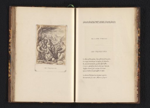 Photographic reproduction of the engraving 'The Logs'