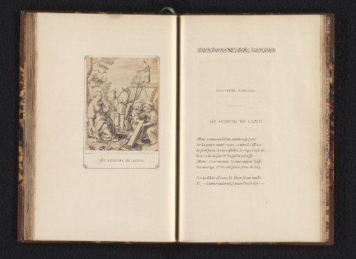 Photographic reproduction of the engraving 'The Long Sawyers'