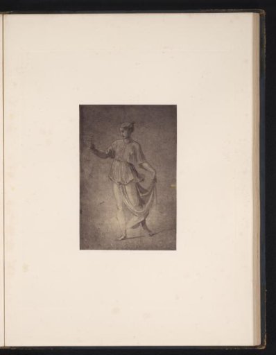Photographic reproduction of a drawing by Raphael, Standing Young Woman with a Flower