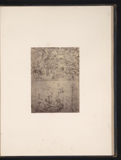 Photographic reproduction of a drawing by Raphael, Three Scenes