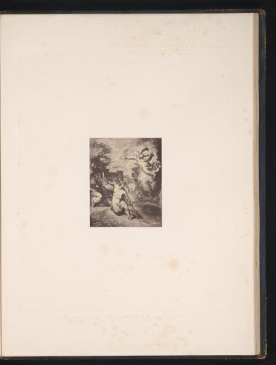 Photographic reproduction of a drawing by Raphael, The Expulsion of Adam and Eve from Paradise