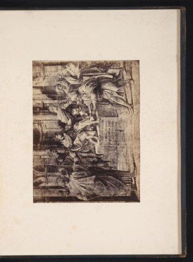 Photographic reproduction of a drawing by Raphael, Study for The Conversion of the Proconsul Sergius Paulus