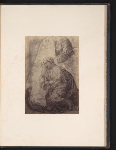 Photographic reproduction of a drawing by Raphael, Mary with Christ