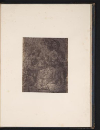 Photographic reproduction of a drawing by Raphael, Mary with Christ, Elizabeth and John