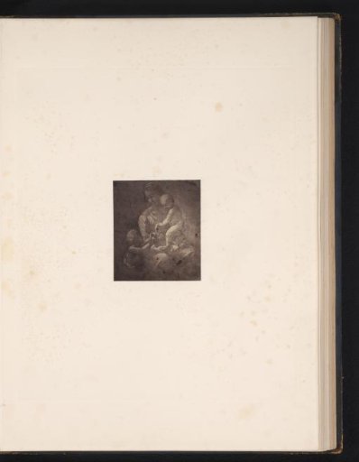 Photographic reproduction of a drawing by Raphael, Mary with Christ and John