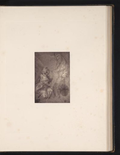 Photographic reproduction of a drawing by Raphael, Mary with Christ and Elizabeth