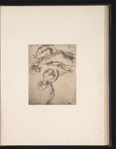Photographic reproduction of a drawing by Raphael, Study for The Three Graces