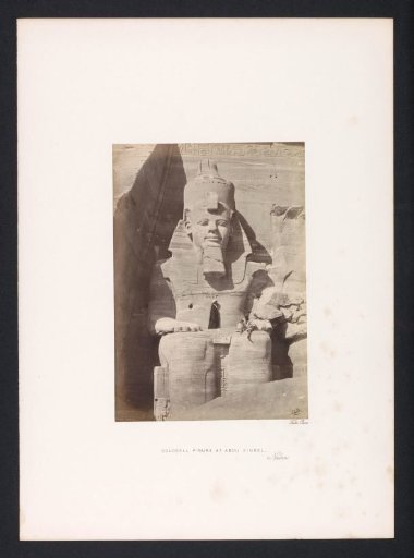 Colossus at the entrance of the temple of Ramses II at Abu Simbel