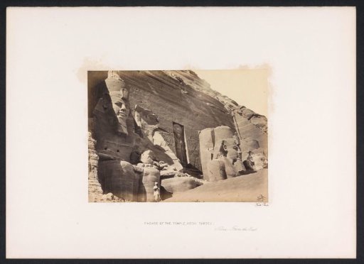 Facade of the temple at Abu Simbel
