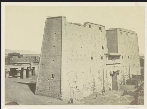 First pylon of the Temple of Horus in Edfu