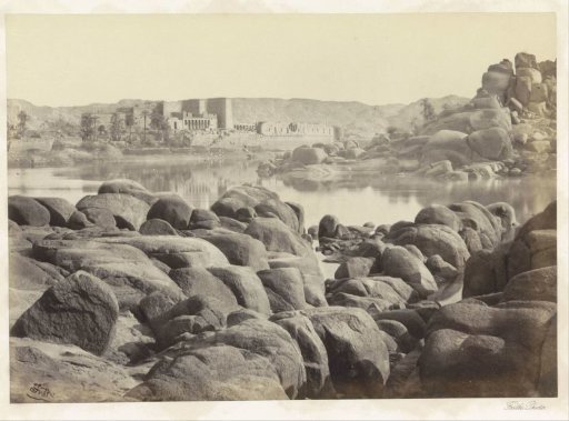 View of the island of Philae in the Nile