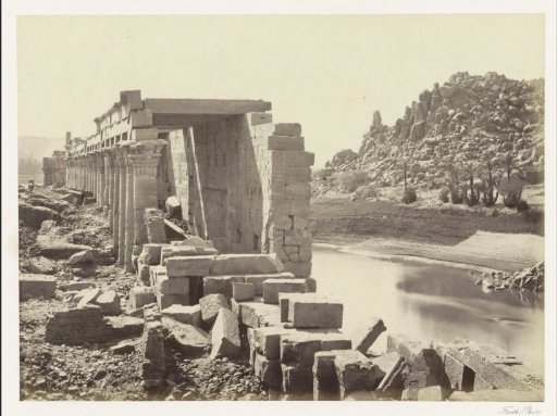 Colonnade on the Island of Philae in the Nile