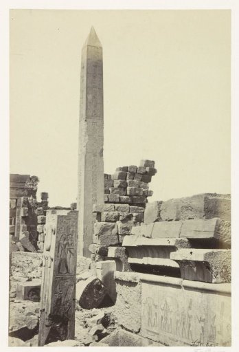 Obelisk at the temple of Karnak