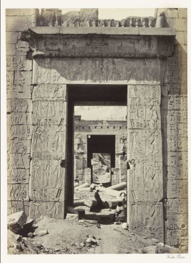Passage in the temple complex of Medinet Habu