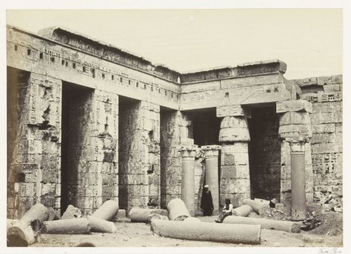 Courtyard of the temple complex Medinet Habu