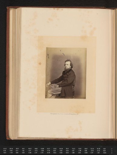 Portrait of the historian and traveller William Hepworth Dixon
