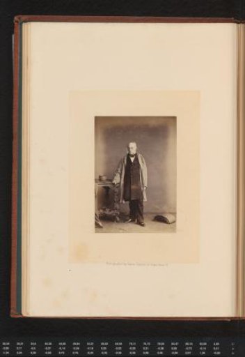 Portrait of the reformer of the English Post Office Sir Rowland Hill