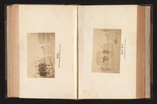 Portrait of the horse Pickle and three unknown men