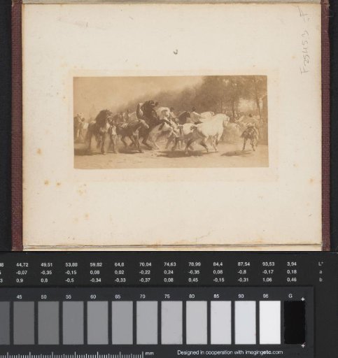 Photoreproduction of the painting The Horse Market by Rosa Bonheur