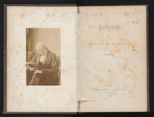 Portrait of Wilhelm Wackernagel, reading
