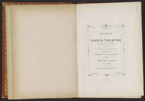 Paris-Theatre third year 1875-1876