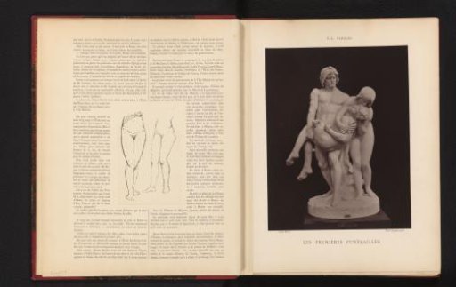 Sculpture 'The First Funerals' by Louis-Ernest Barrias