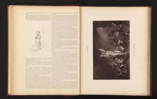 Photographic reproduction of the painting 'La tentation' by Edouard de Beaumont