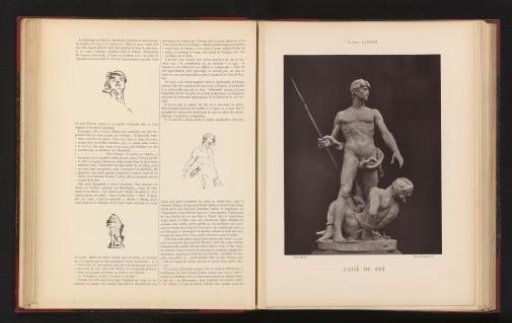 Sculpture 'L'âge de fer' by Alfred-Désiré Lanson