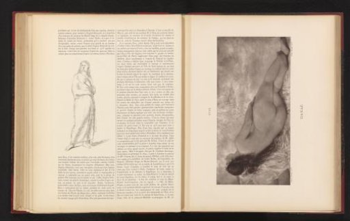 Photographic reproduction of the painting 'Danaé' by Antoine Étex