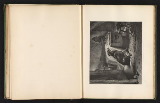 Reproduction of a print after a painting of a dog at a coffin by Edwin Landseer