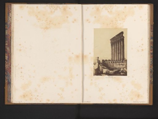 Photoreproduction of the painting 'Baalbec, ruins of the Great Temple' by Conway Shipley
