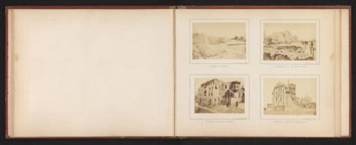 View of the destroyed Ottoman Embassy in Neuilly near Paris after the Semaine Sanglante