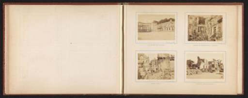 View of the destroyed Palace of Saint-Cloud after the Siege of Paris