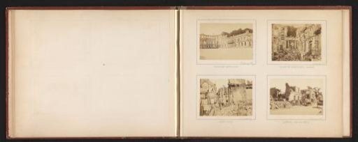 View inside the destroyed Palace of Saint-Cloud after the Siege of Paris