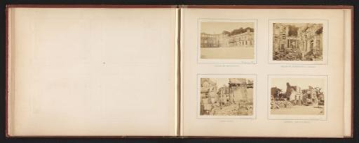 View of the destroyed Saint-Cloud after the Siege of Paris