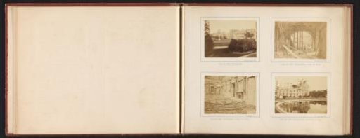 View of the destroyed Tuileries Palace in Paris after the Semaine Sanglante