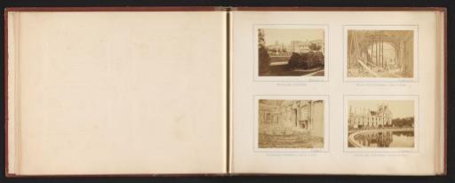 View inside the destroyed Tuileries Palace in Paris after the Semaine Sanglante