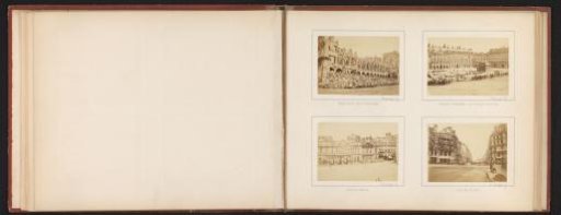 View of the destroyed Rue de Rivoli in Paris after the Semaine Sanglante