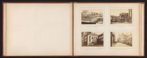 View of destruction in La Villette in Paris after the Semaine Sanglante