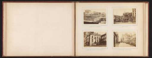 View of destruction in the Rue du Bac and the Rue de Lille in Paris after the Semaine Sanglante