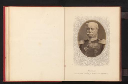Photographic reproduction of a painted portrait of Wilhelm I, Emperor of Germany and King of Prussia