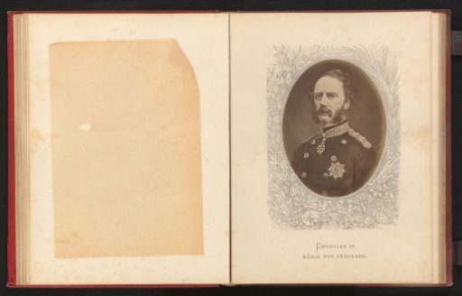 Photographic reproduction of a painted portrait of Christian IX, King of Denmark