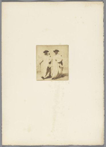 Two walking monks