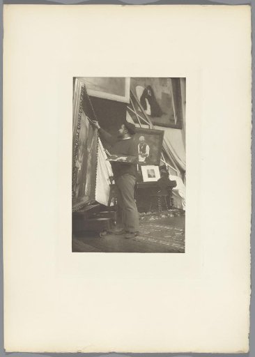 Portrait of the painter Jean-Jacques Rousseau, at work