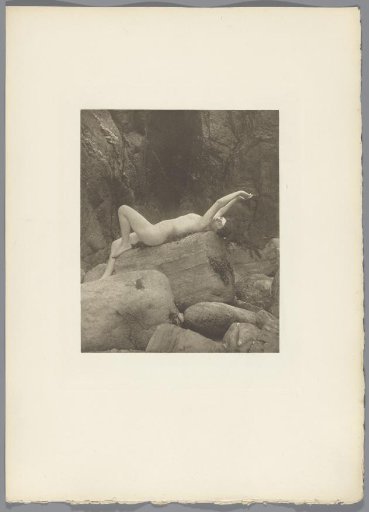 Female Nude on a Rock