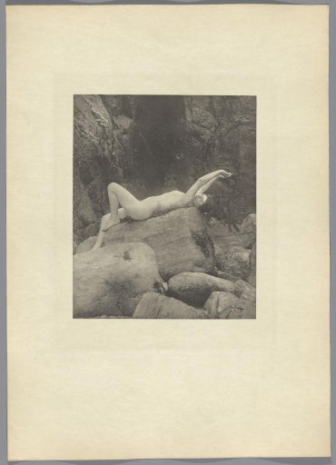 Female Nude on a Rock