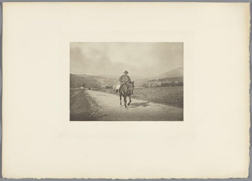 Rider on a country road, Mont-Dore
