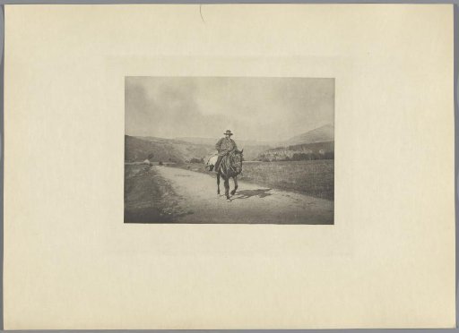 Rider on a country road, Mont-Dore