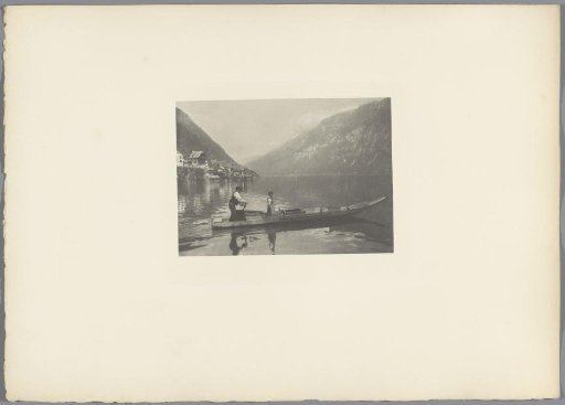 Boot op de Hallstätter See